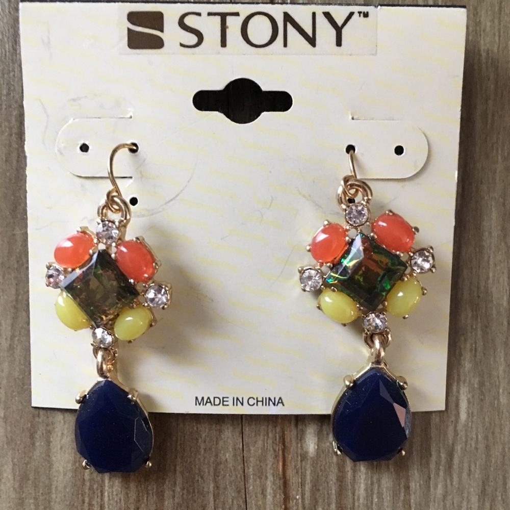 Multi colored earrings